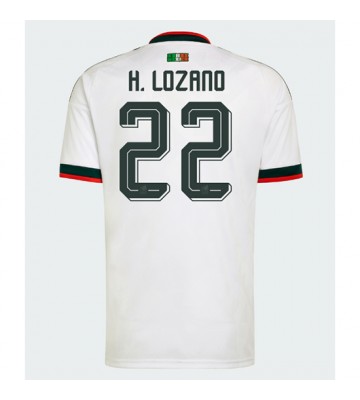 Mexiko Hirving Lozano #22 Bortatröja VM 2026 Kortärmad